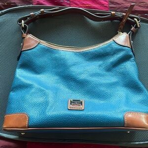 Blue leather Dooney & Bourke Purse